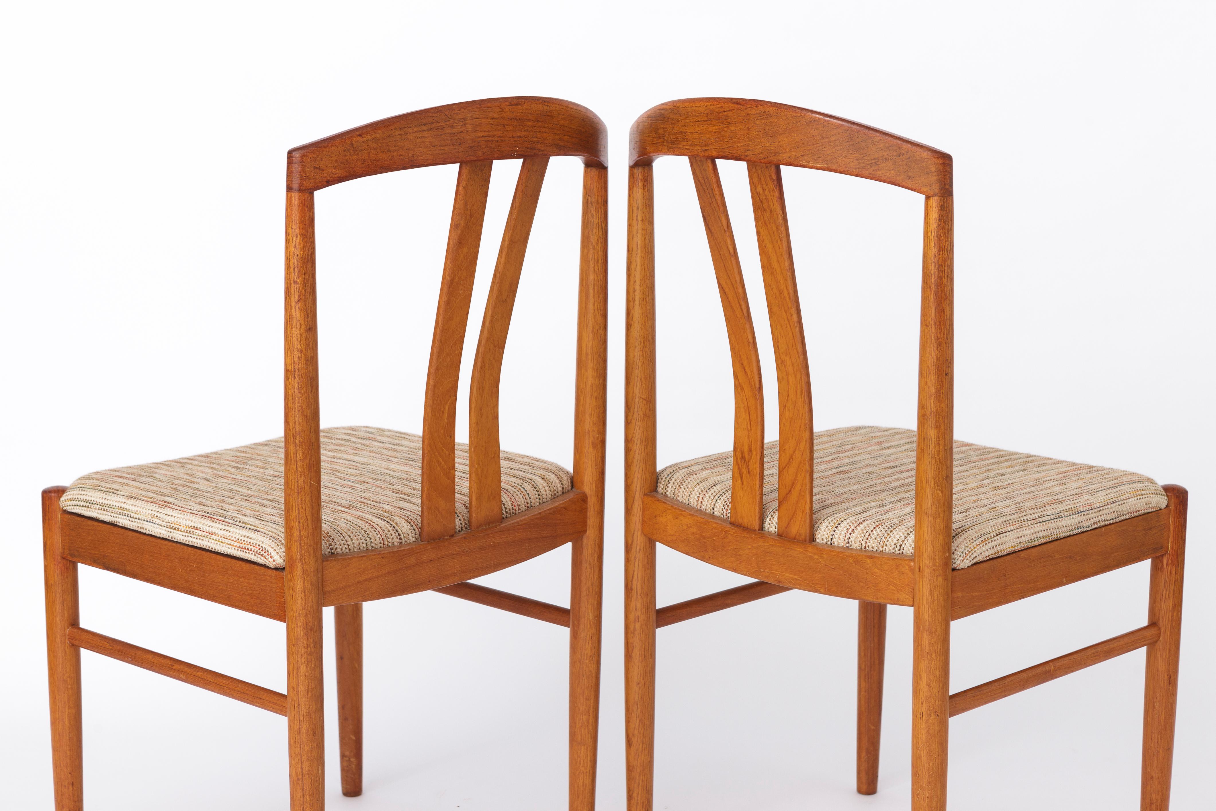Mid-20th Century 2 of 4 Chairs by Carl Ekström for Albin Johansson & Söner, Sweden, 1960s - Set o For Sale