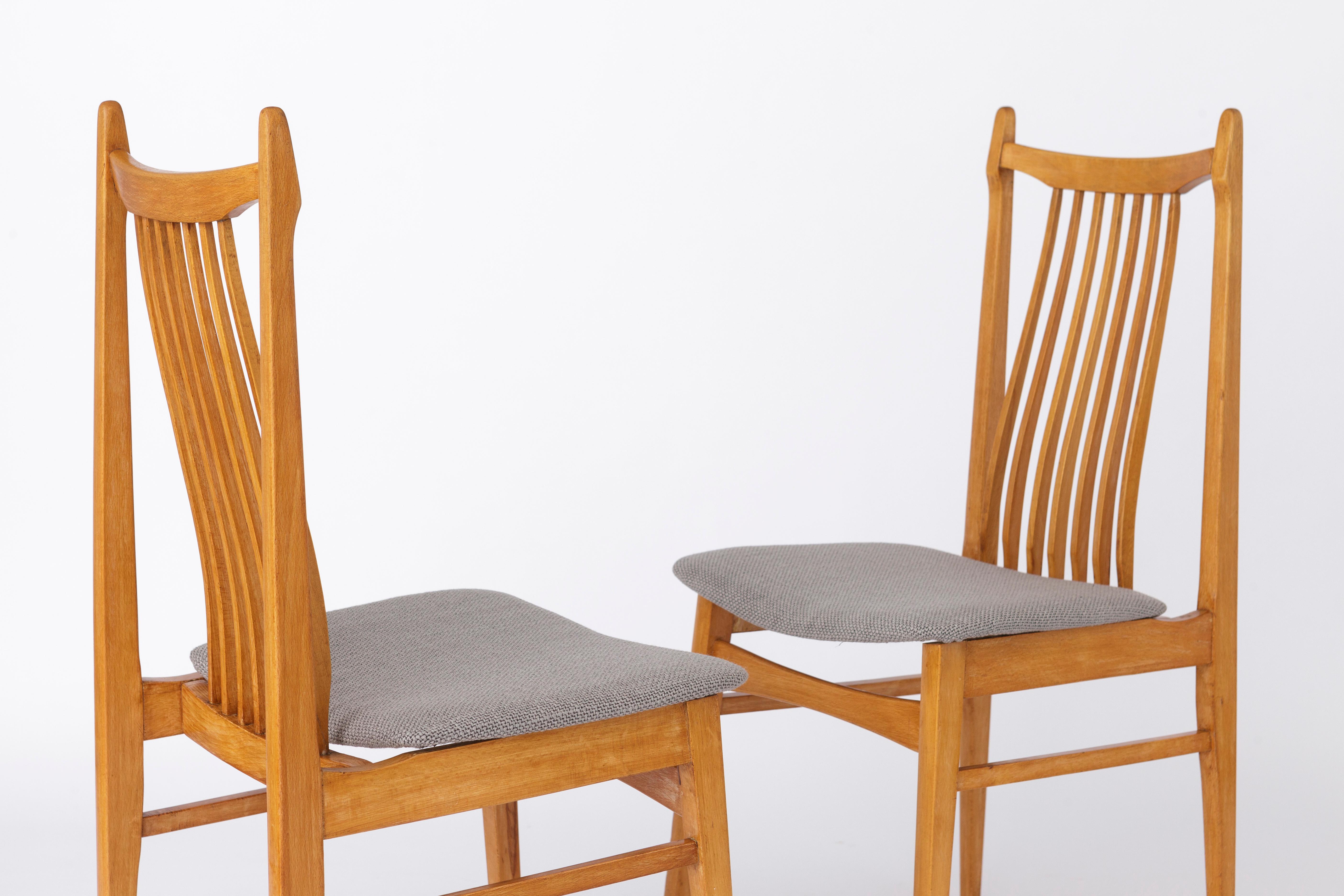 Mid-Century Modern 2 of 4 Vintage chairs 1960s-1970s Germany For Sale