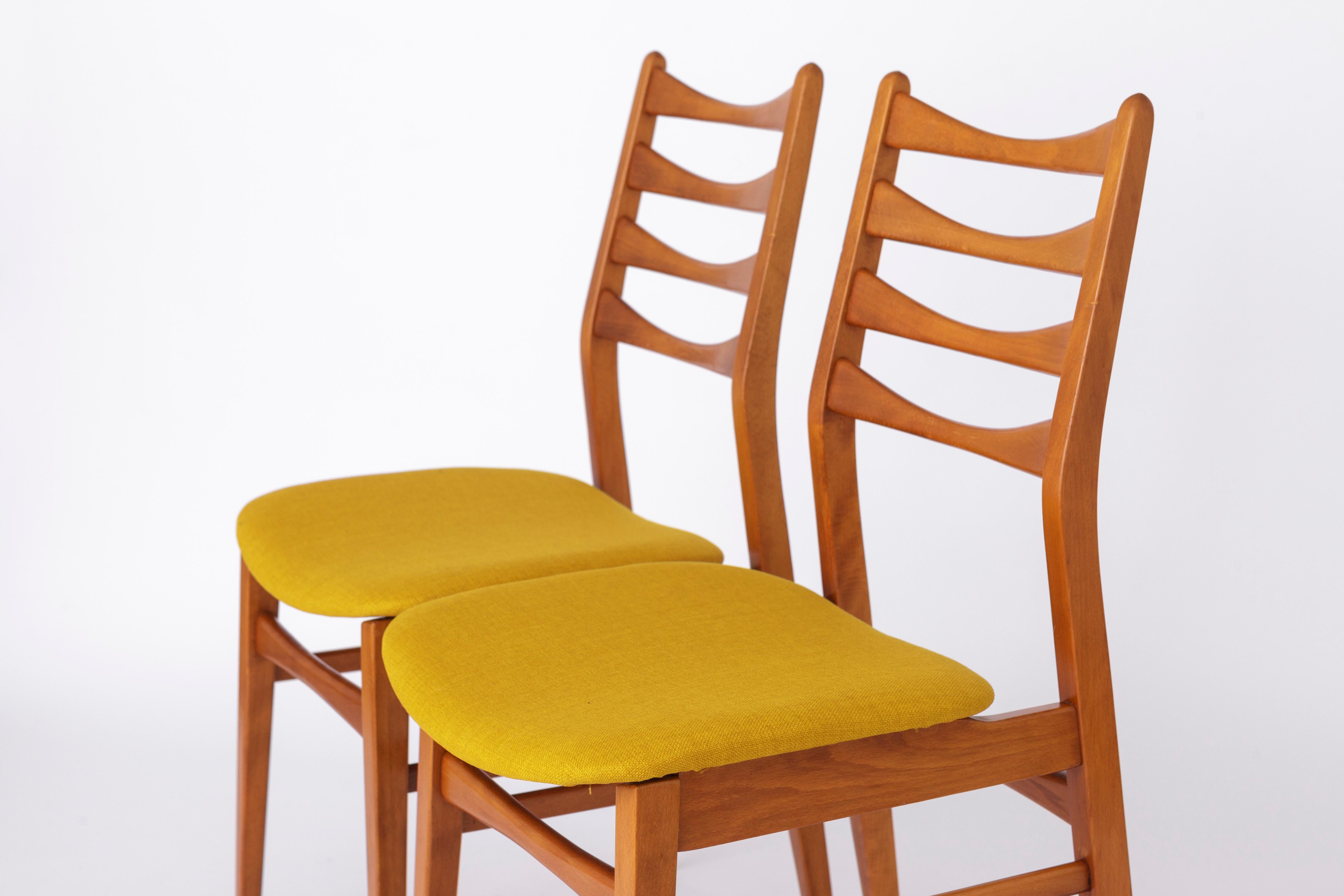 Teak 2 of 4 Vintage Chairs 1960s-1970s Germany For Sale