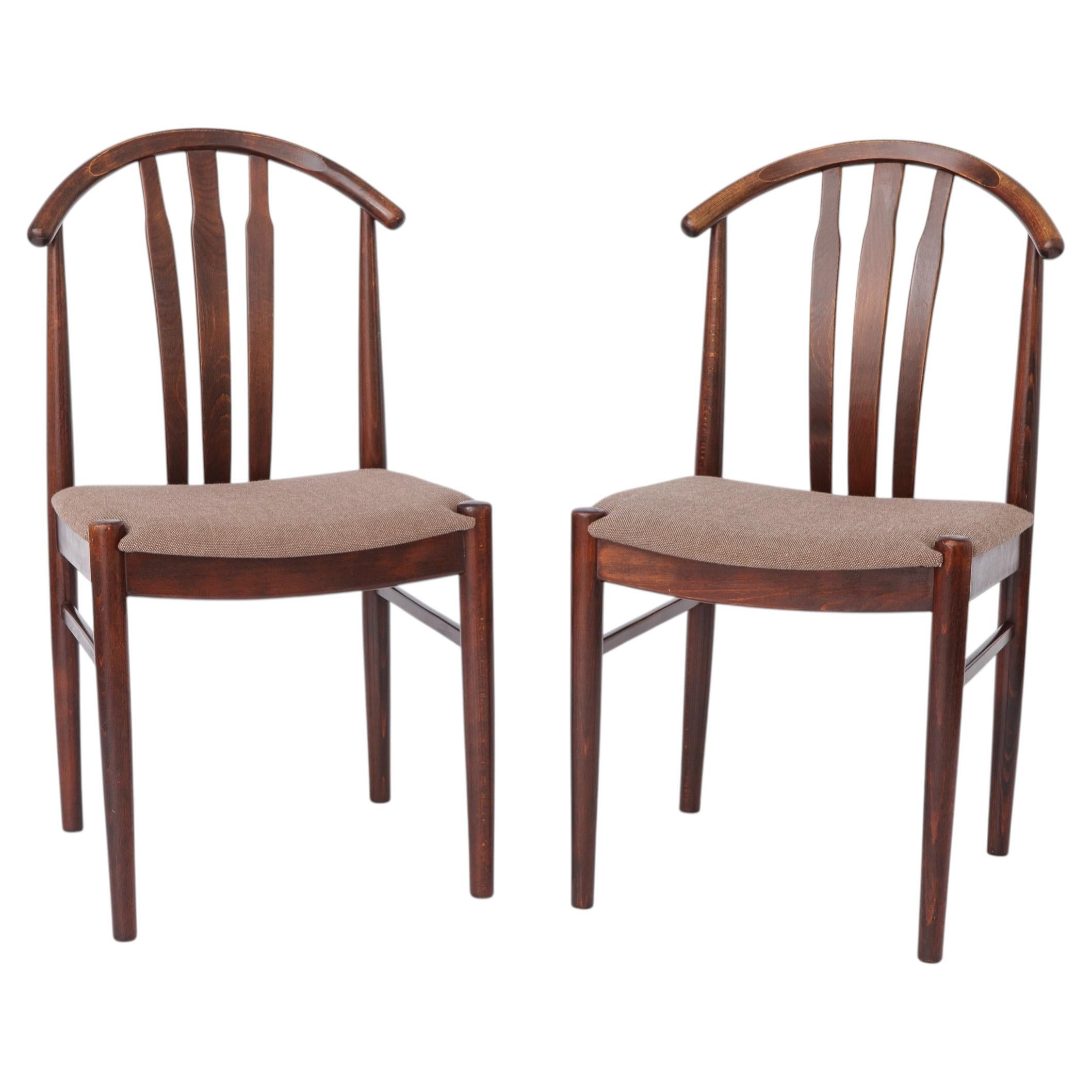 2 of 4 Vintage Swedish Dining Chairs by Carl-Ewert Ekström  Beech Wood  1960s