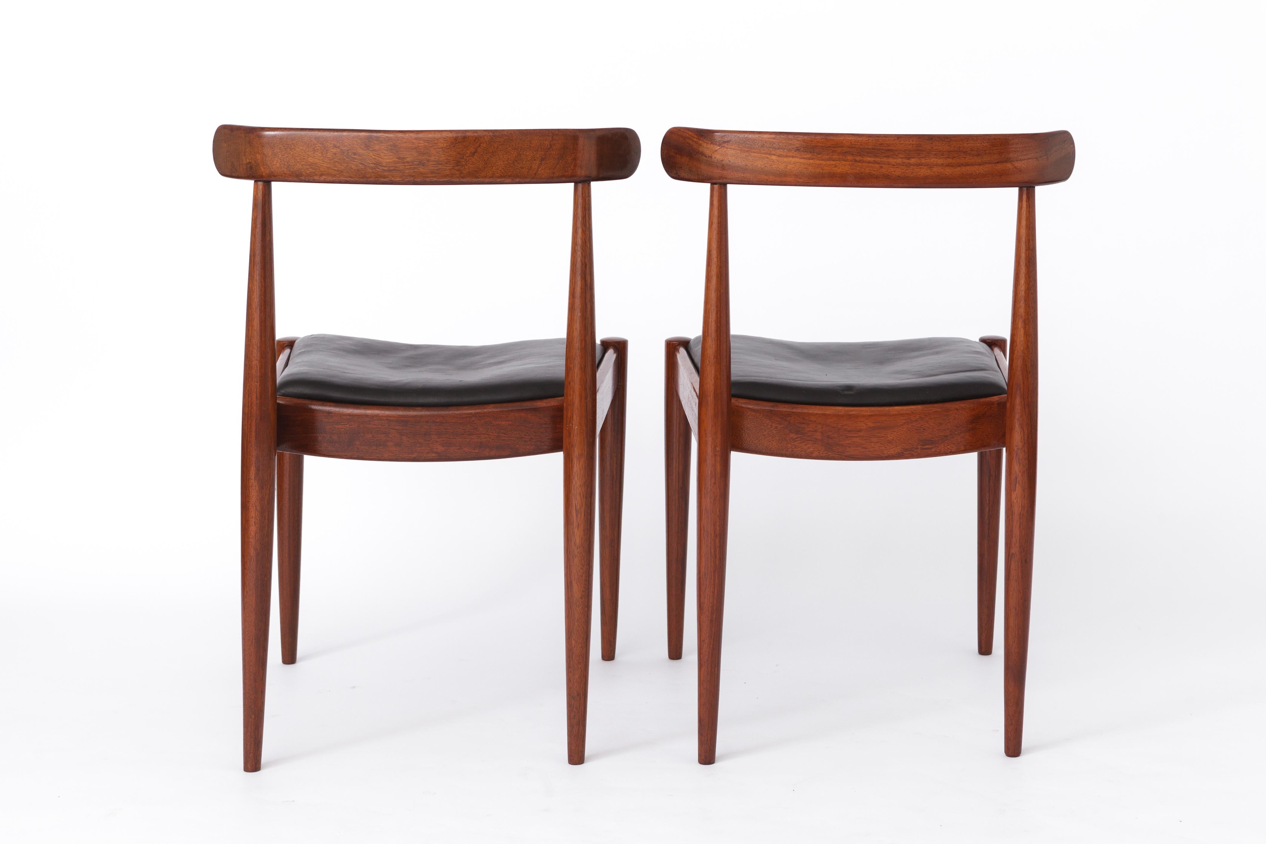 Polished 2 of 6 Vintage Chairs 1960s by Alfred Hendrickx for Belform For Sale