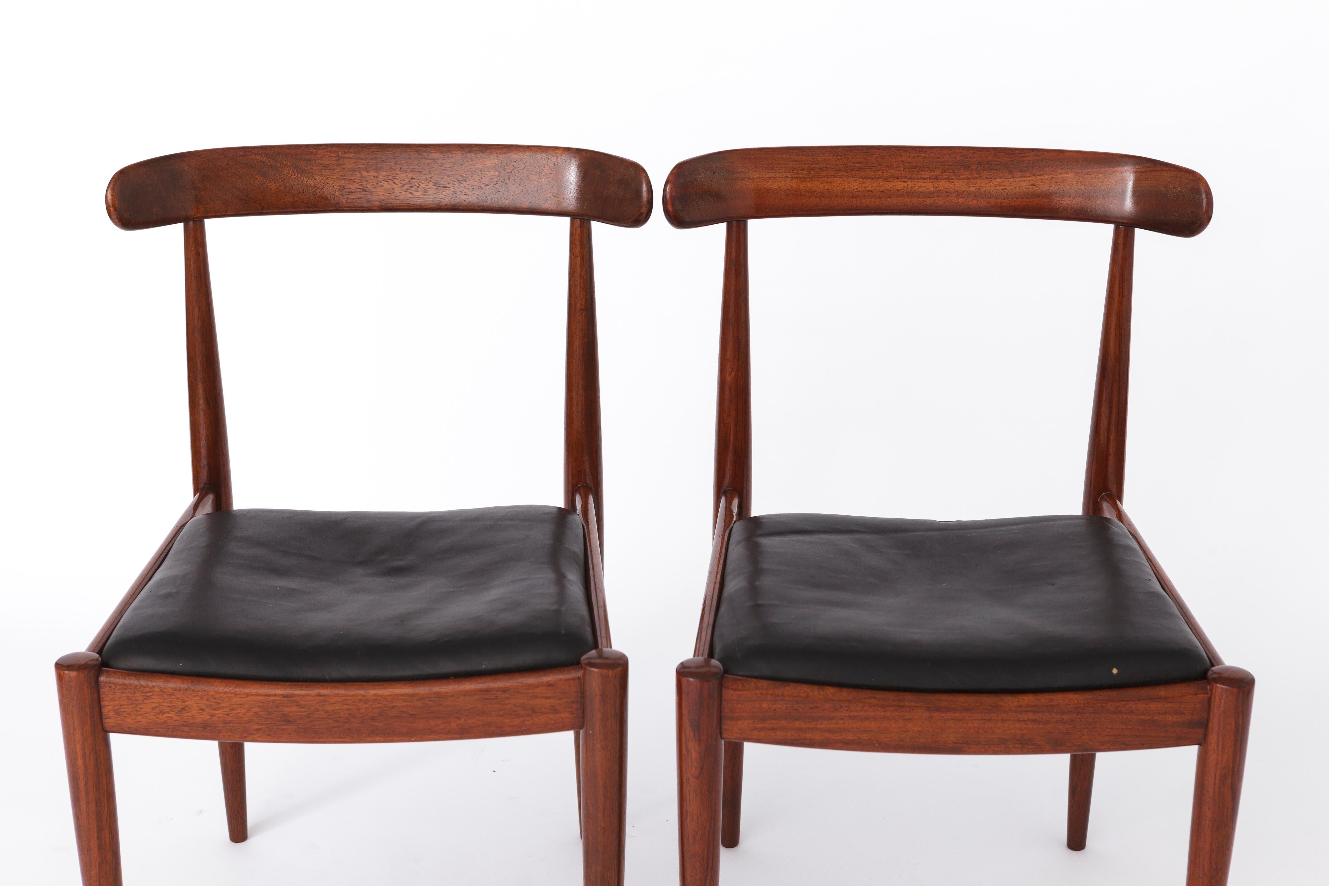 2 of 6 Vintage Chairs 1960s by Alfred Hendrickx for Belform In Good Condition For Sale In Hannover, DE