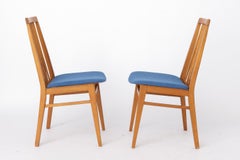 2 of 6 Vintage Dining Chairs, 1960s German Design, Mid Century Modern Beech