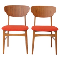 2 of 4 Vintage Dining Chairs 1960s - Teak and Oak, Danish Design