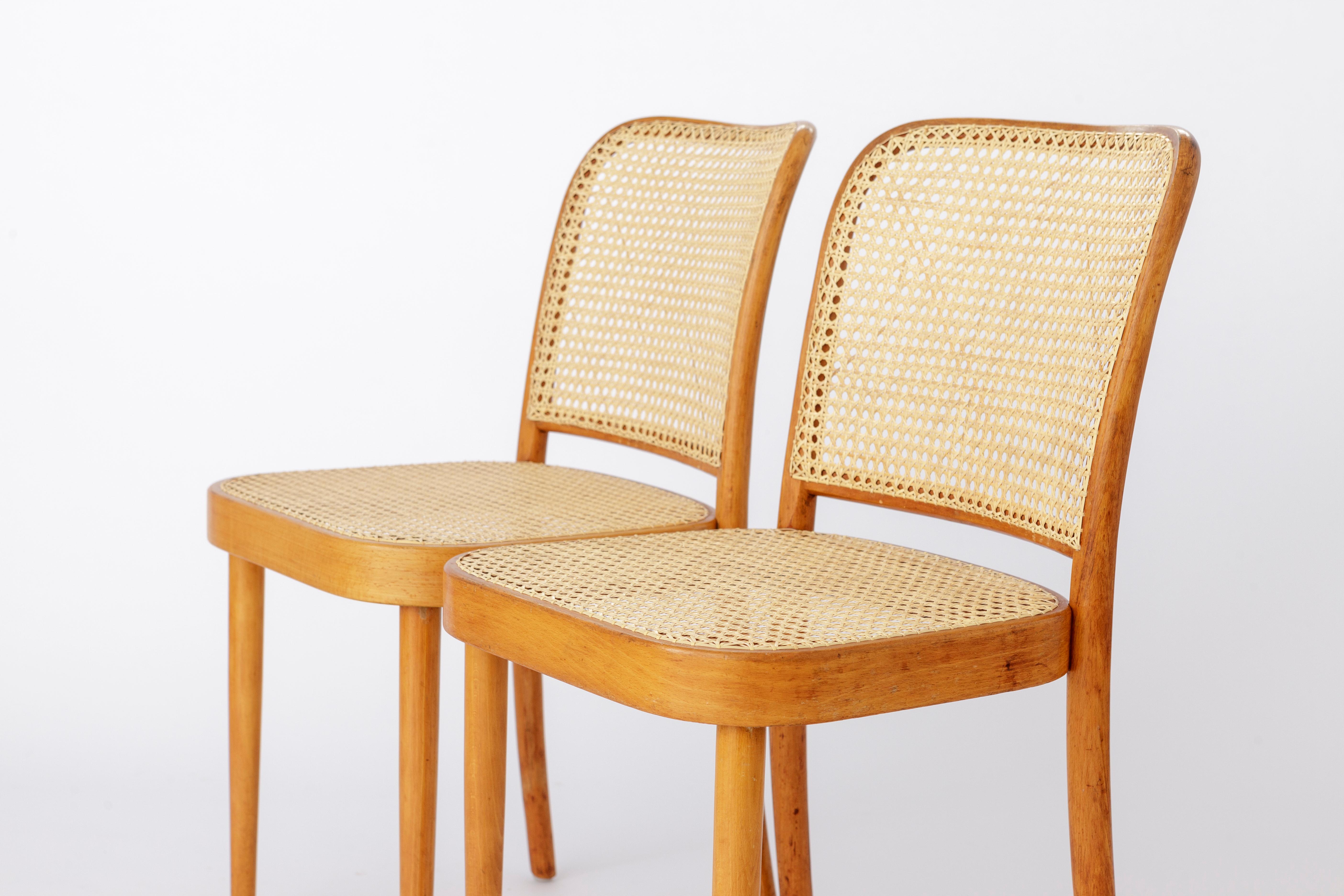 2 of 8 Ligna chairs, 1960s-1970s, Czechoslovakia, Vintage For Sale 1