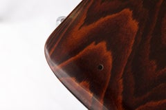 2 of 8 Vintage Casala Stackable Chairs, Germany 1970s, Plywood & Chrome