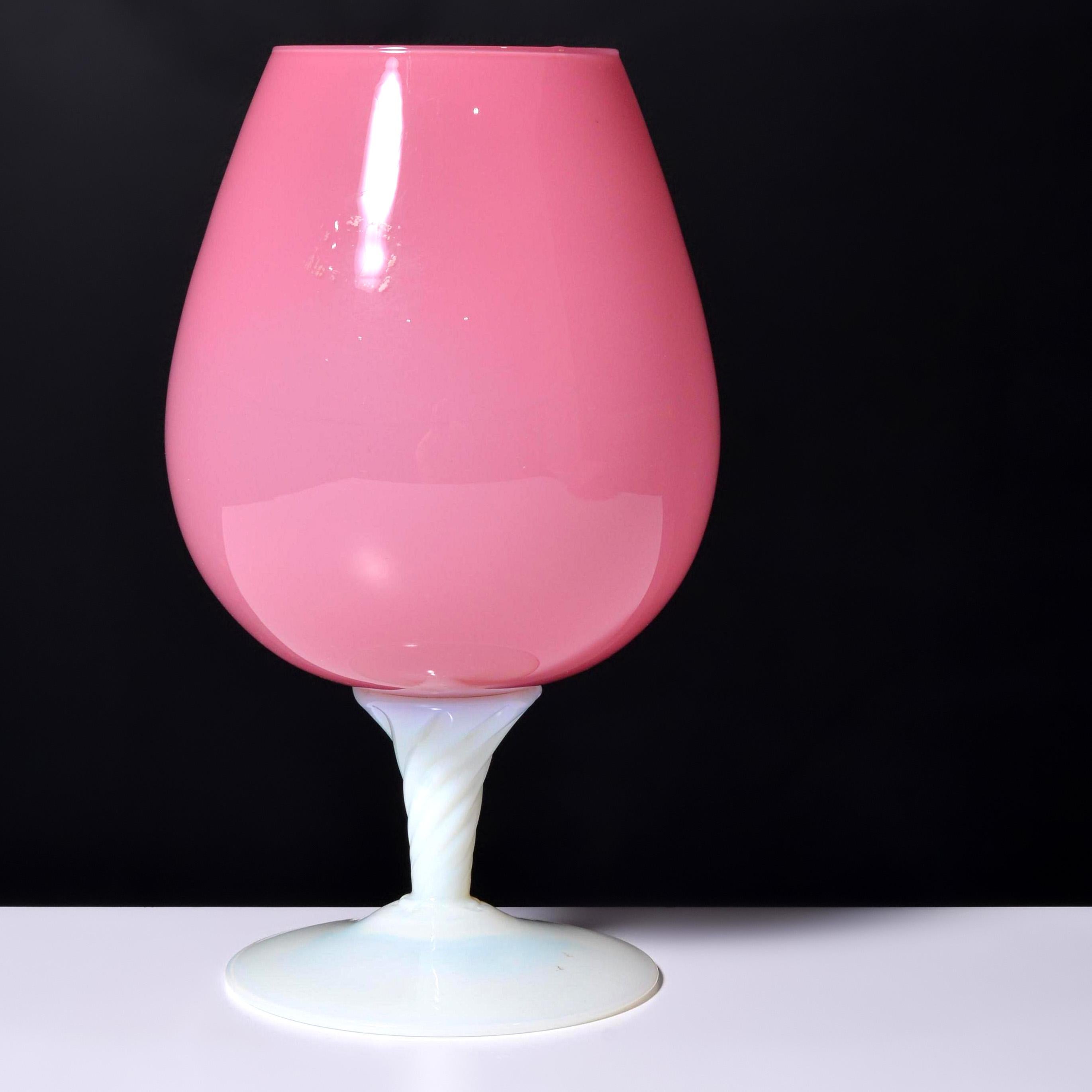 2 OPALINO Vessels Attributed to Archimede Seguso & Unknown, L. Pina Collection For Sale 5