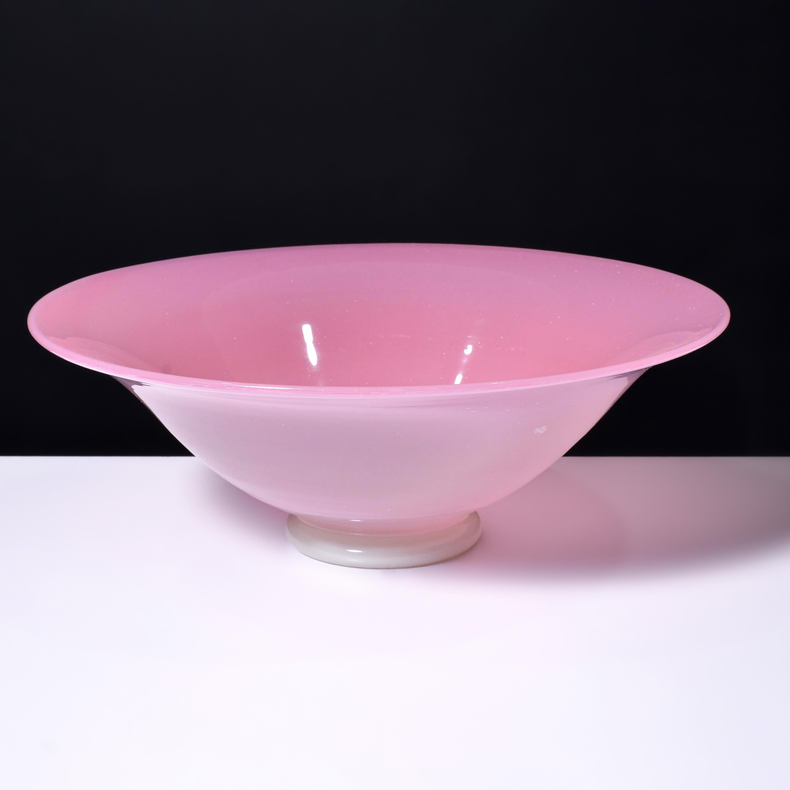 2 OPALINO Vessels Attributed to Archimede Seguso & Unknown, L. Pina Collection For Sale 8
