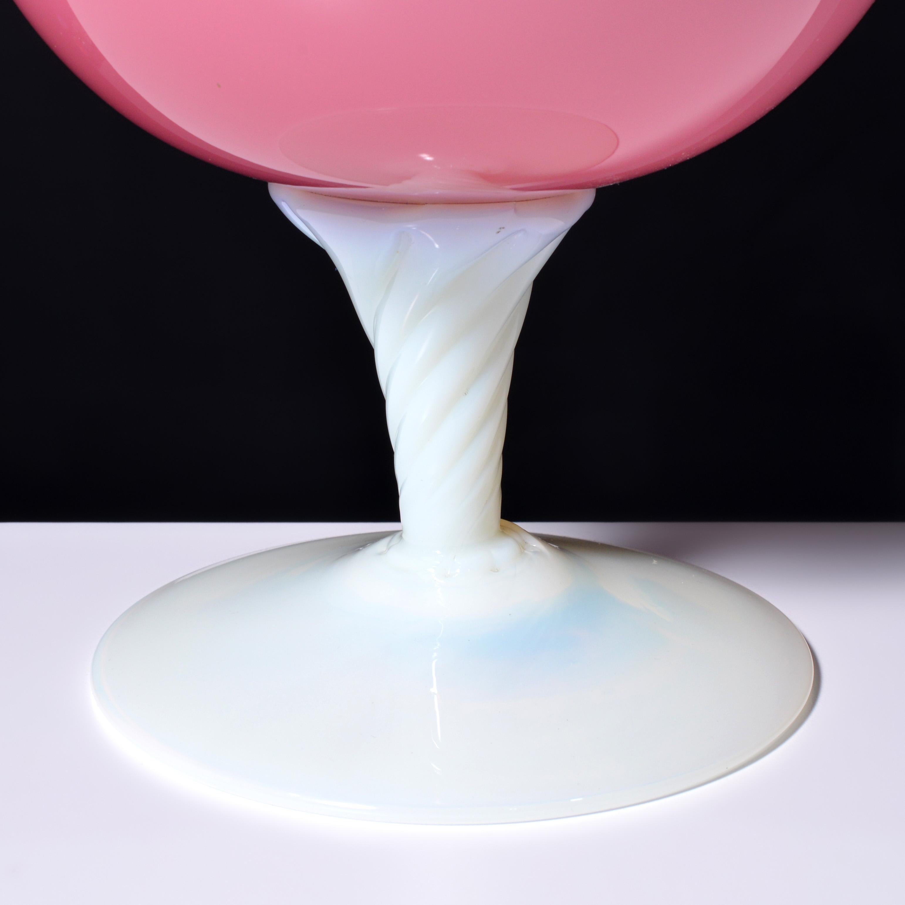 2 OPALINO Vessels Attributed to Archimede Seguso & Unknown, L. Pina Collection For Sale 2