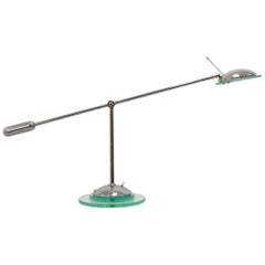 2 Optelma Desk Lamp Chrome Glass, 1970s