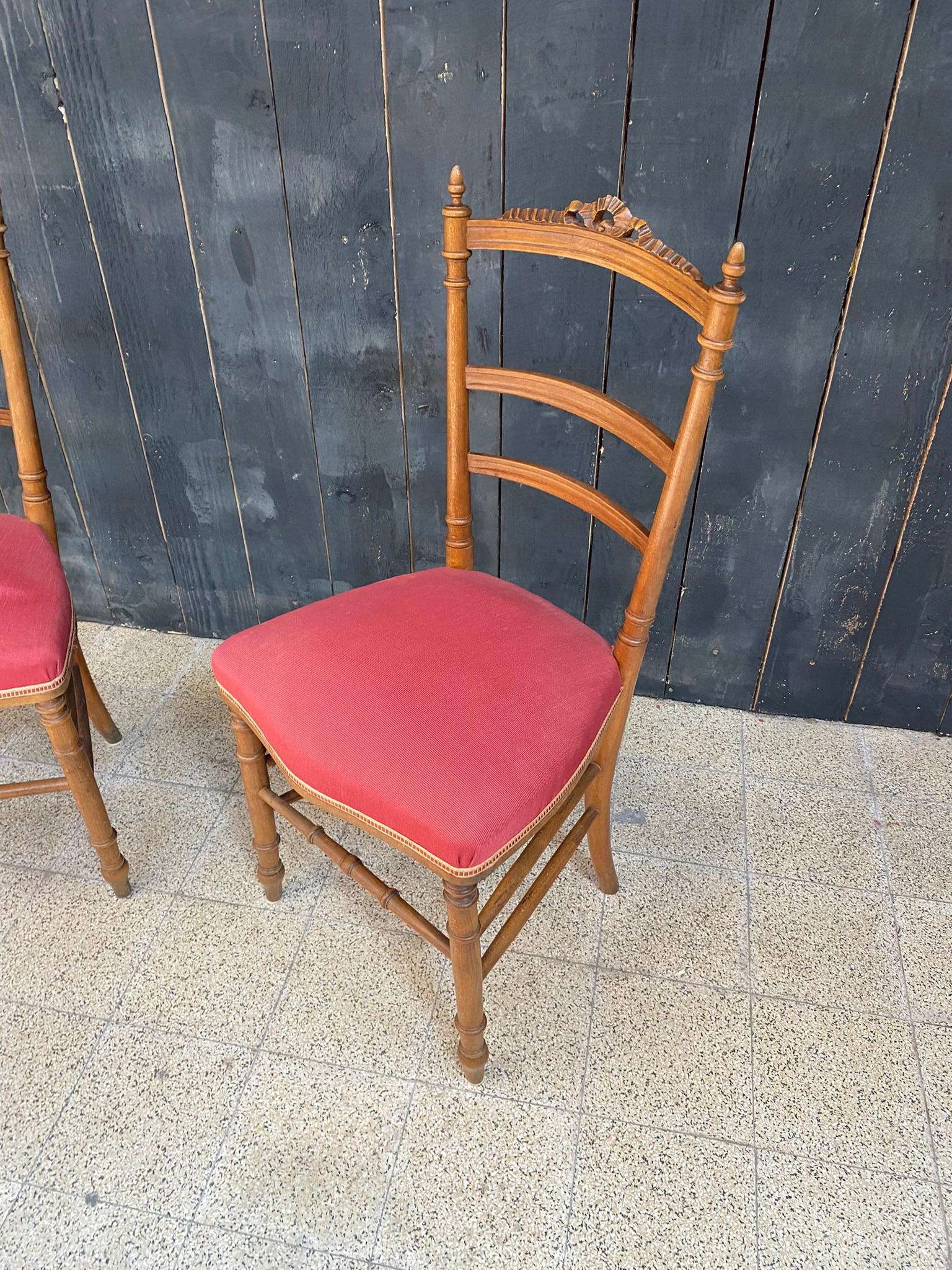 19th Century 2 Original Napoleon III Chairs, France, 1850s For Sale