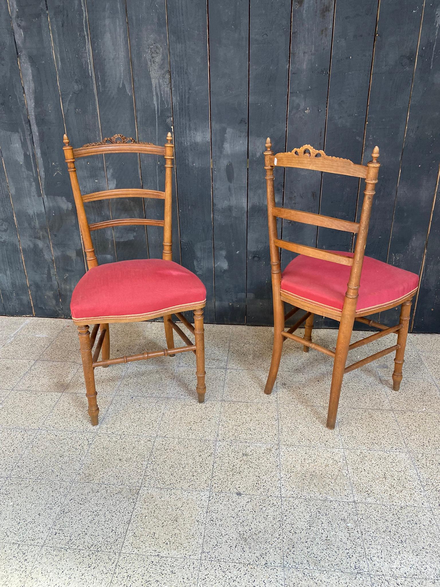 2 chaises originales Napoléon III, France, années 1850 en vente 2