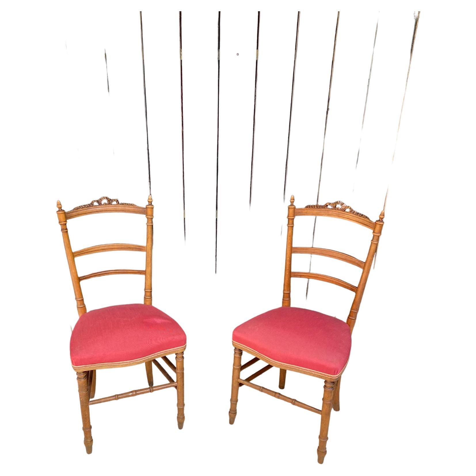 2 chaises originales Napoléon III, France, années 1850 en vente