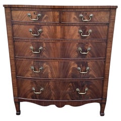 2 Over 4 English Bow Front Chest