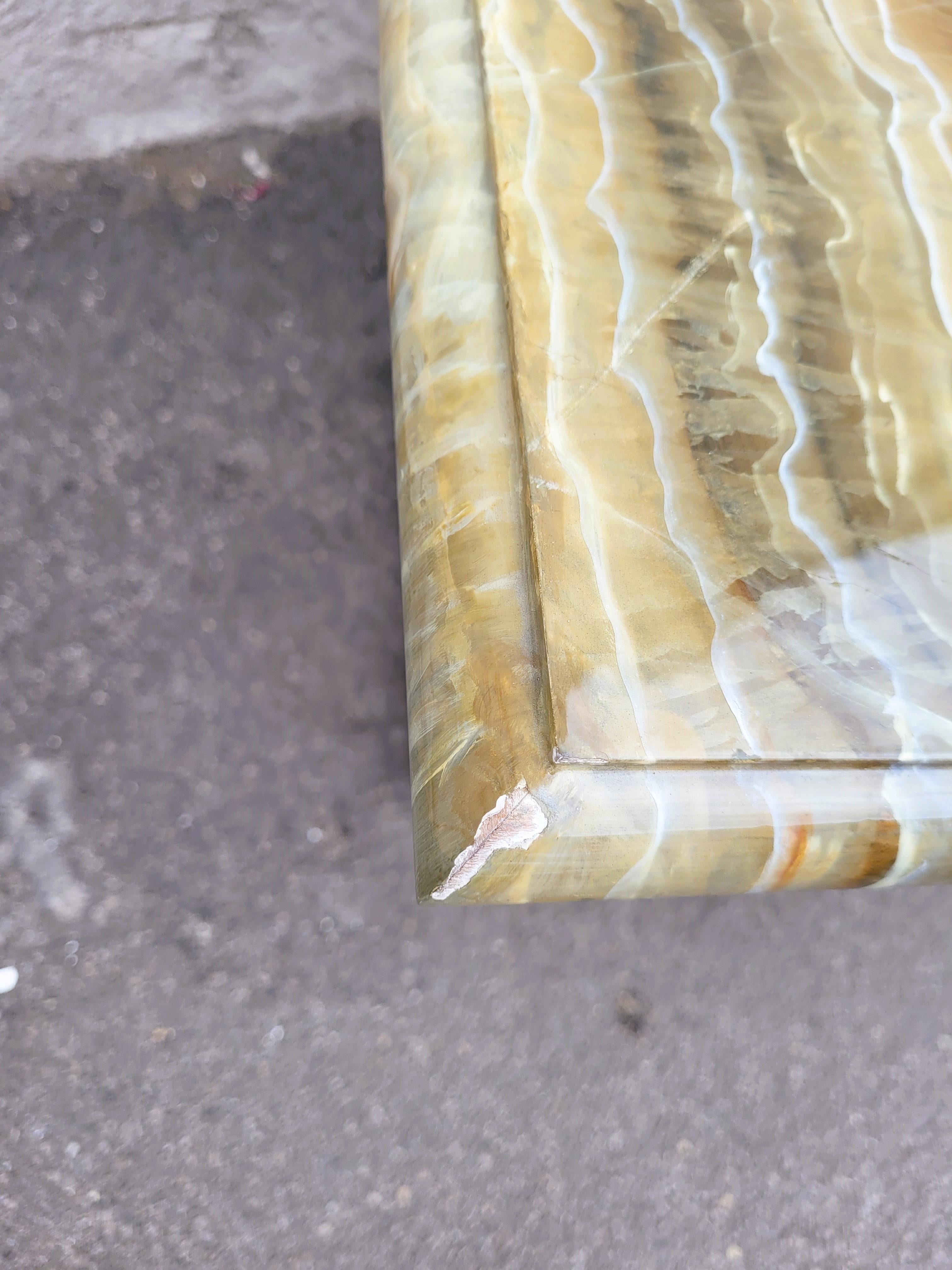 2 Painted Faux Marble Side Tables Or Sofa Ends, 20th Century For Sale 5