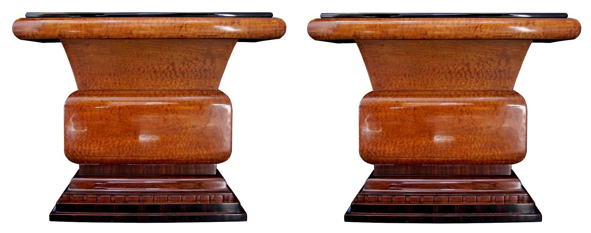 2 Pair of Consoles Style Art Deco 1930 French in Wood For Sale 4