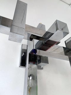 Pair of Futura Sconces by Sciolari, Italy, 1970s