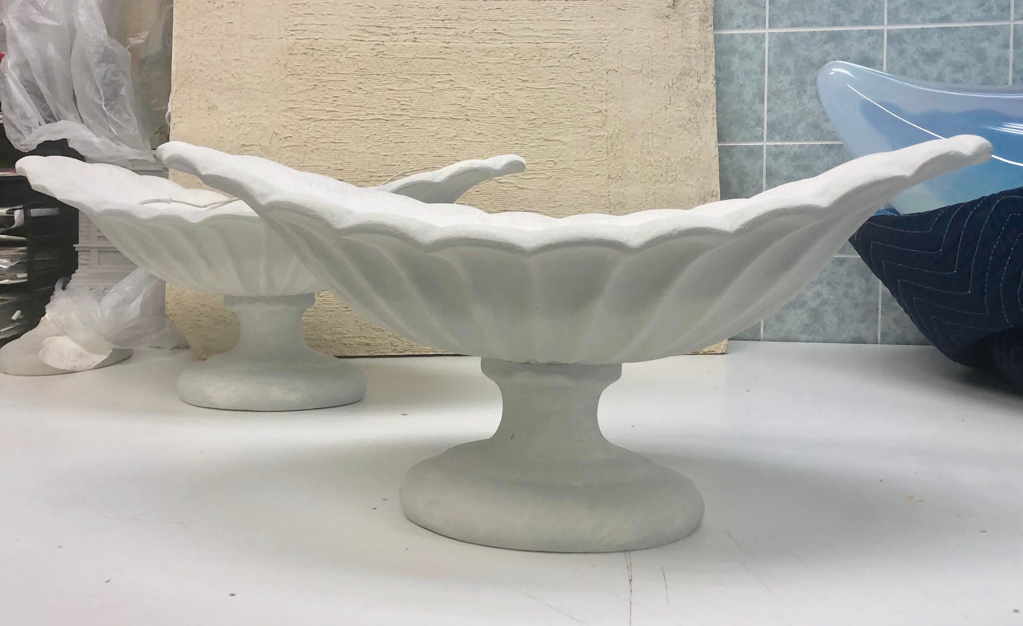 2 Pairs of French Plaster Urn Form Table Lamps Attributed to Serge Roche In Good Condition In New York, NY