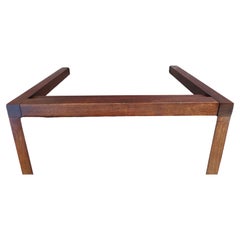 2 coppie di tavolini in noce con piano in pietra della metà del secolo scorso, c1965