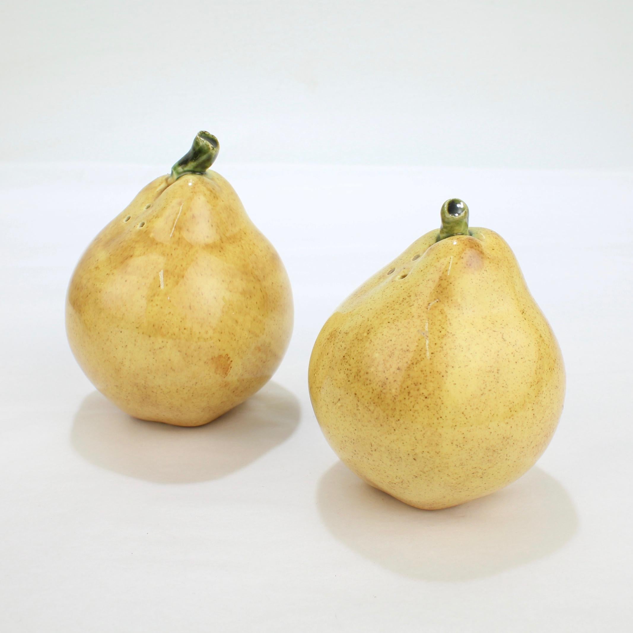 yellow salt and pepper shakers