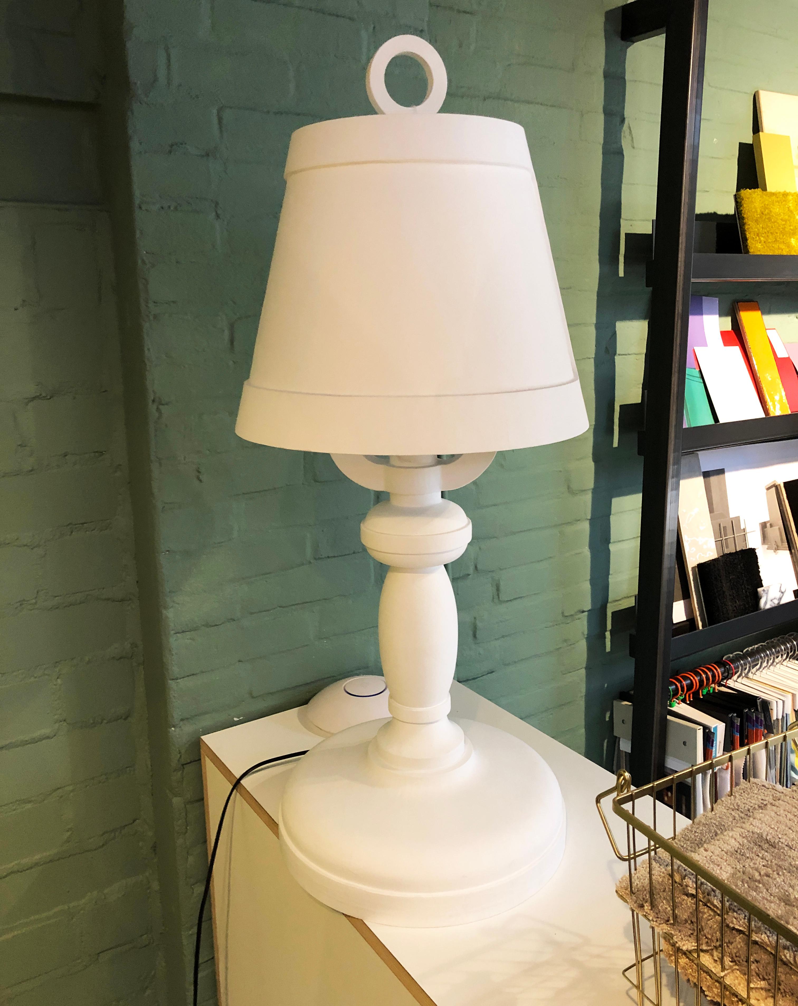 Designed by Studio Job, the Paper Table Lamp is made of paper, cardboard and paper maché. The Lamp is massive but still very light. 
The Moooi Paper Table lamp is no longer in production. 
This concerns the last pieces produced.

Did the idea of