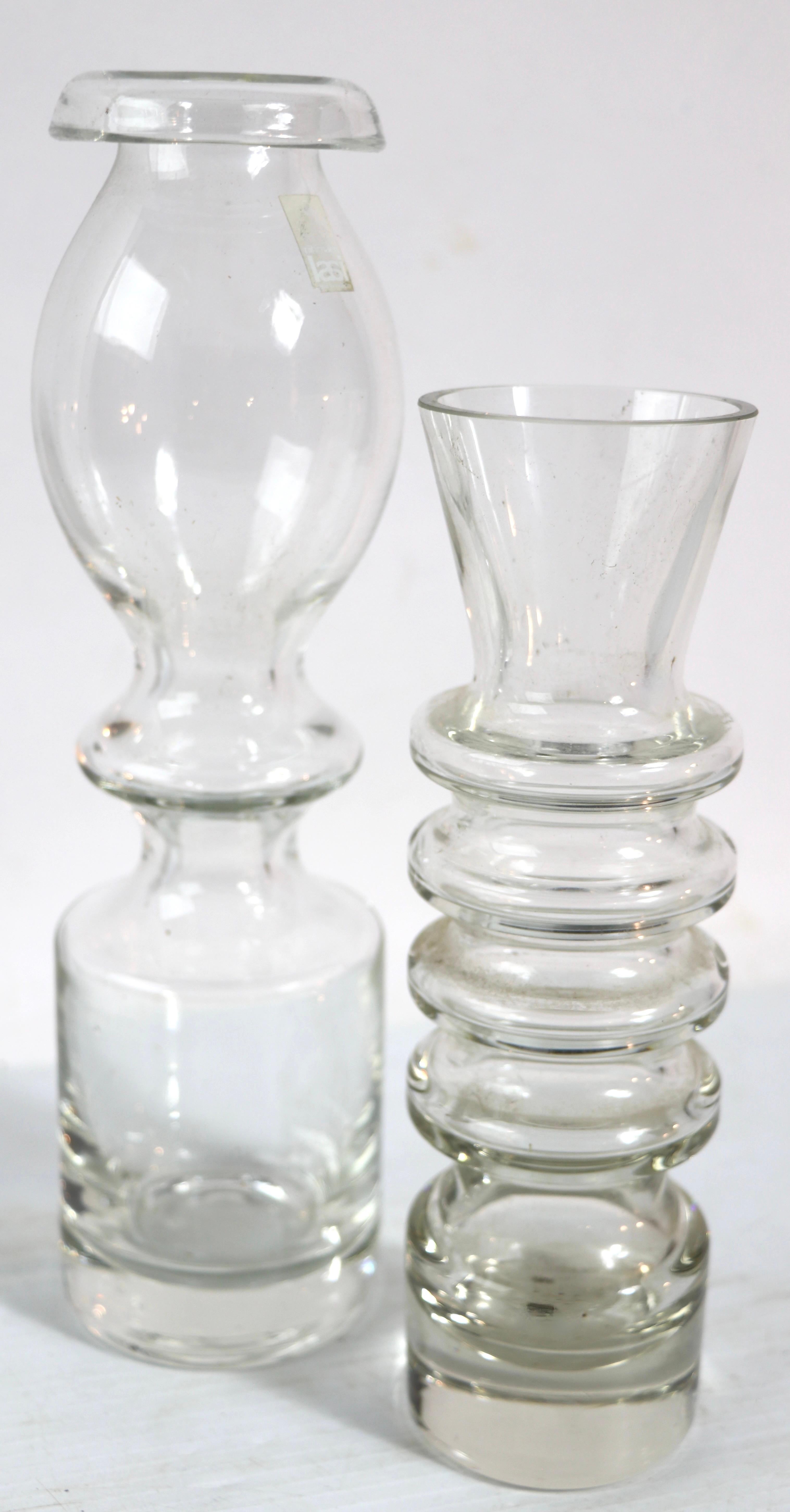 2 Pc Mid Century Art Glass Nanny Still Pompadour Tamara Aladin Riihimaen Lasi Oy For Sale 4