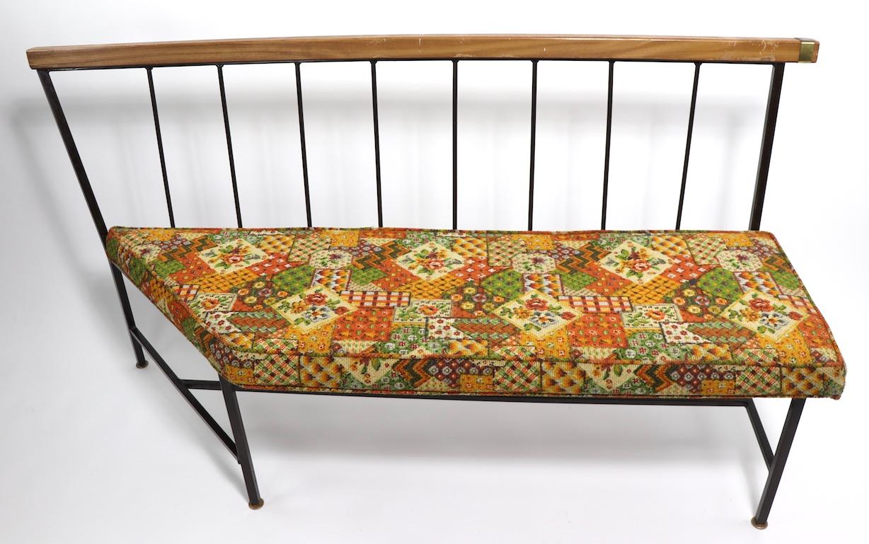Metal 2-Piece Mid Century Banquette Benches