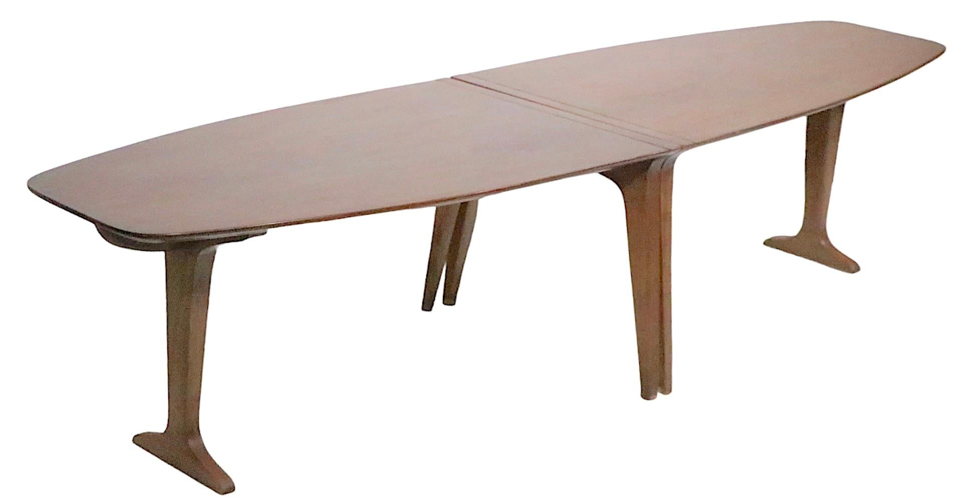 American 2 pc. Mid Century Surfboard Coffee Table by John Van Koert for Drexel c. 1960’s  For Sale