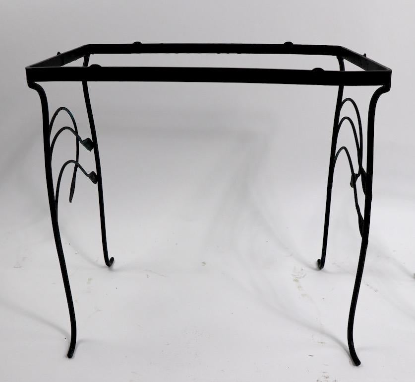 2-Piece Wrought Iron Nesting Tables after Salterini 4