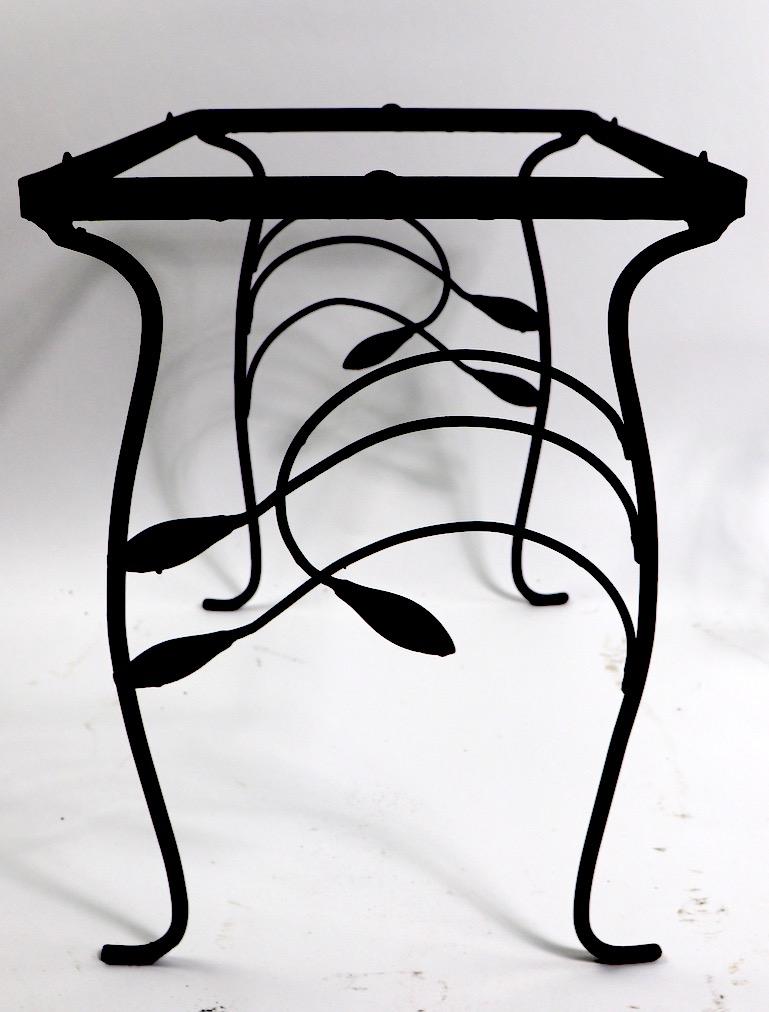 2-Piece Wrought Iron Nesting Tables after Salterini 3