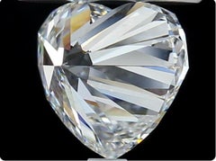 2 pcs Natural Diamonds - 0.60 ct - Heart - E, D (colourless) - SI1- GIA Cert