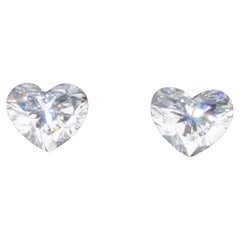 2 pices Diamants naturels - 0,60 ct - Cur - E, D (non color) - SI1- Certificat GIA