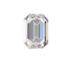 2 pcs Natural Diamonds - 0.80 ct - Emerald - D 'Colorless' - VVS1, GIA Cert