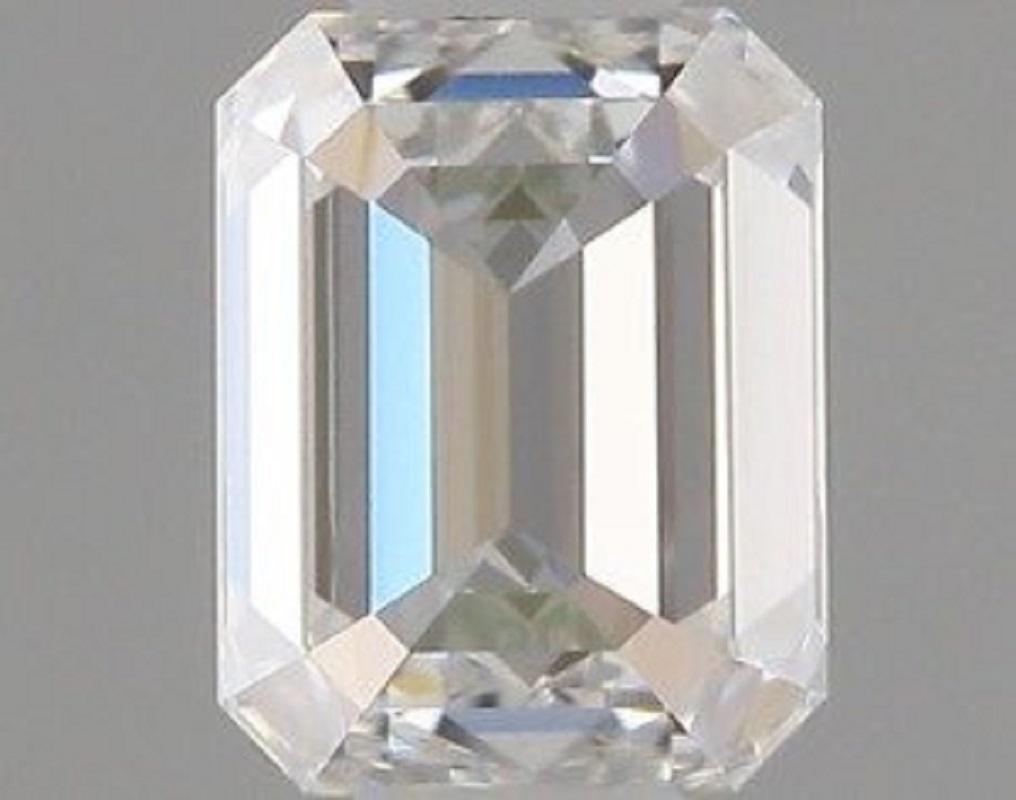Emerald Cut 2 pcs Natural Diamonds - 0.80 ct - Emerald - D (colourless) - VVS1- GIA Cert For Sale