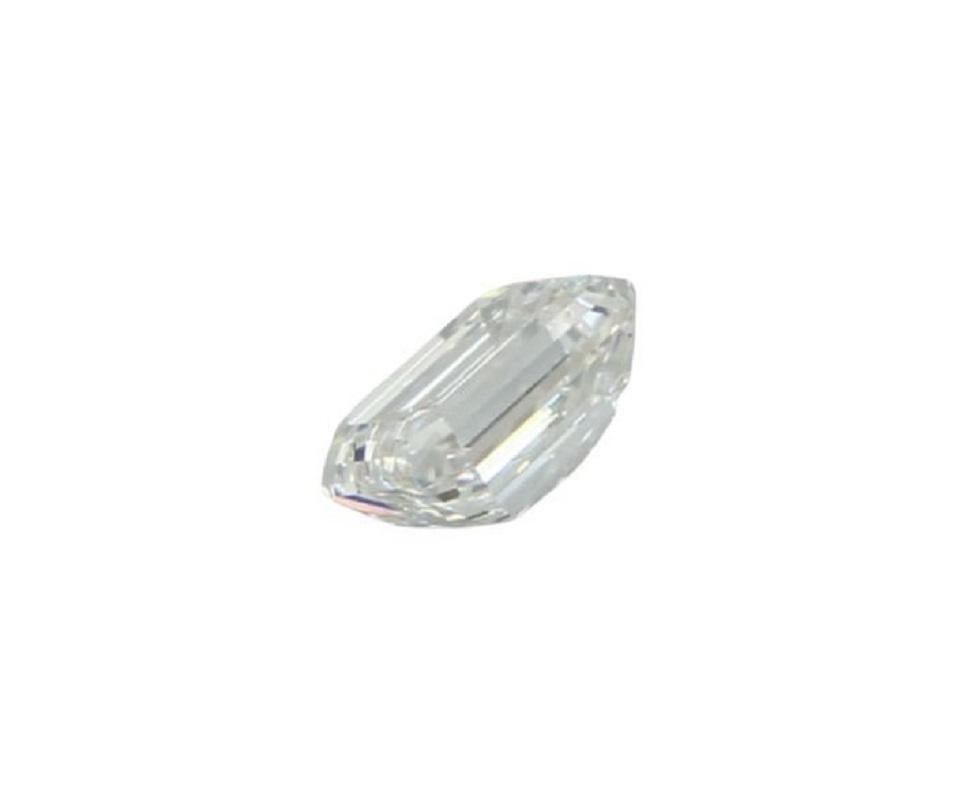 Emerald Cut 2 Pcs Natural Diamonds, 0.80 Ct, Emerald, D 'Colourless', VVS1-GIA Cert