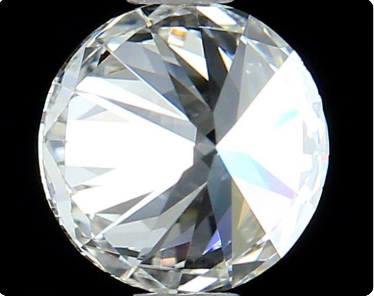 Women's or Men's 2 Pcs Natural Diamonds, 0.80 Ct, Round, F, G, VS2, GIA Certificate
