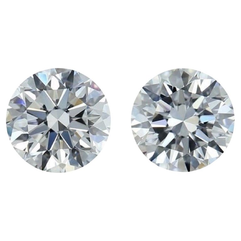 Lot De 147 Diamants Naturels Ronds 2.5mm - 0.065ct Chacun, Qualité F/Si1, Certificat GIA, Neuf Sans Emballage