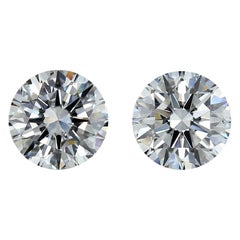 2 Pcs Natural Diamonds, 0.81 Ct, Round, G, VS2, GIA Certificate