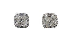 2 pcs Natural Diamonds - 1.02 ct - Cushion - I - VVS1, VS2- GIA Certificate