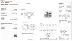 2 Pcs Natural Diamonds, 1.06 Ct, Round, D 'Colourless', If 'Flawless', IGI