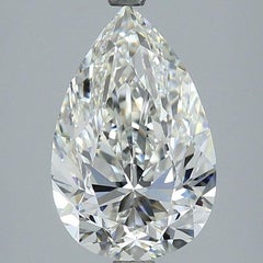 2 pcs Natural Diamonds -1.54 ct - Pear - H -VVS1, IF (flawless)- IGI Certificate