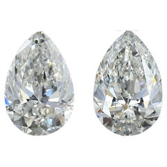 2 pcs Natural Diamonds - 1.63 ct - Pear - I VS1 - H VVS2- IGI Certificate