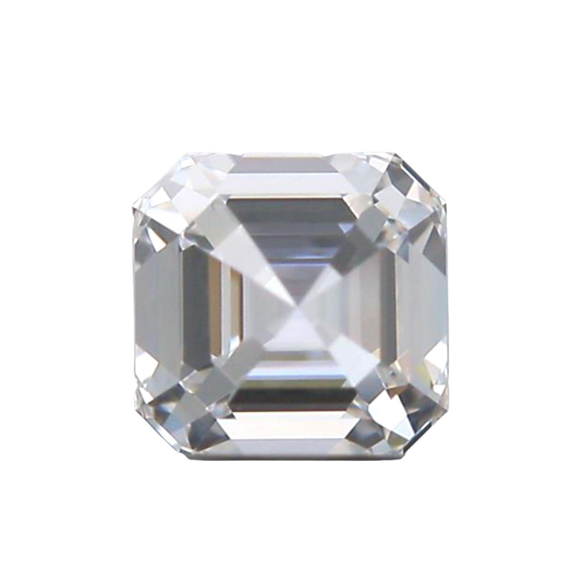 2 pices de diamants naturels 1,85 carat, Asscher, D  Colorless , VVS, certifis GIA Neuf - En vente à רמת גן, IL