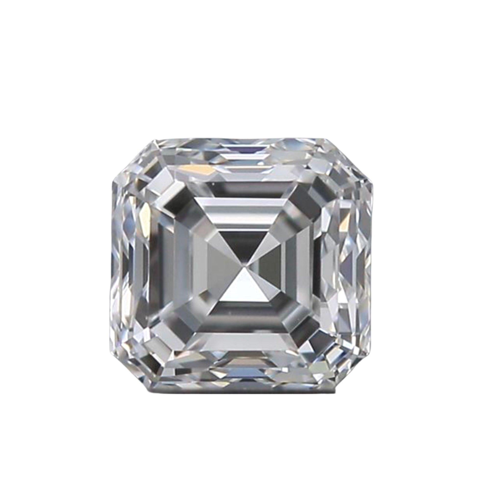 2 Pcs Natural Diamonds, 1.85 Ct, Asscher, D 'Colourless', VVS, GIA Cert In New Condition For Sale In רמת גן, IL