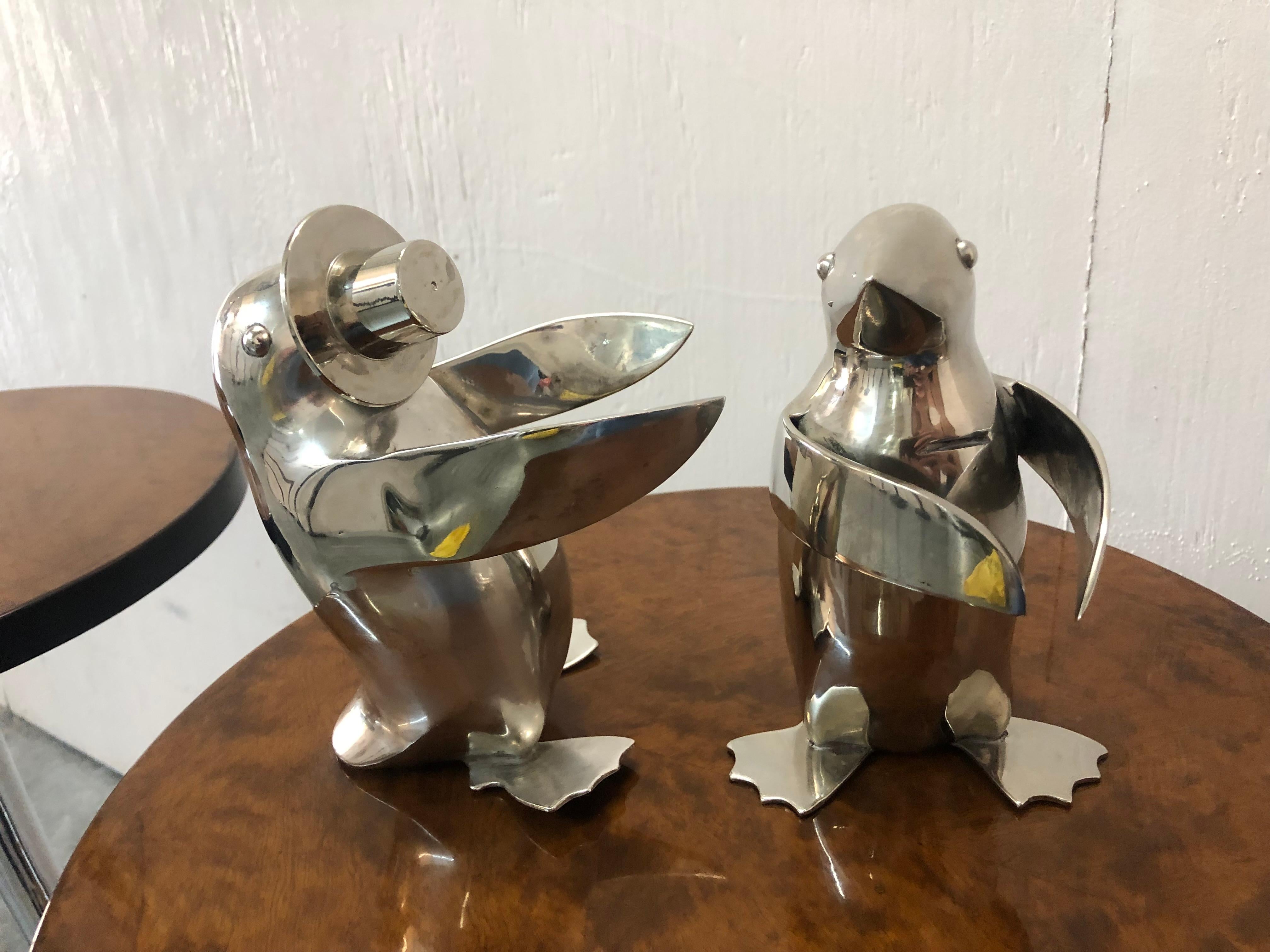 Mid-20th Century 2 penguin sculptures, 1950 For Sale