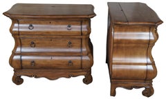 2 Pennsylvania House New Louie P's Chests Dutch Bombe Commode Dresser Nightstand