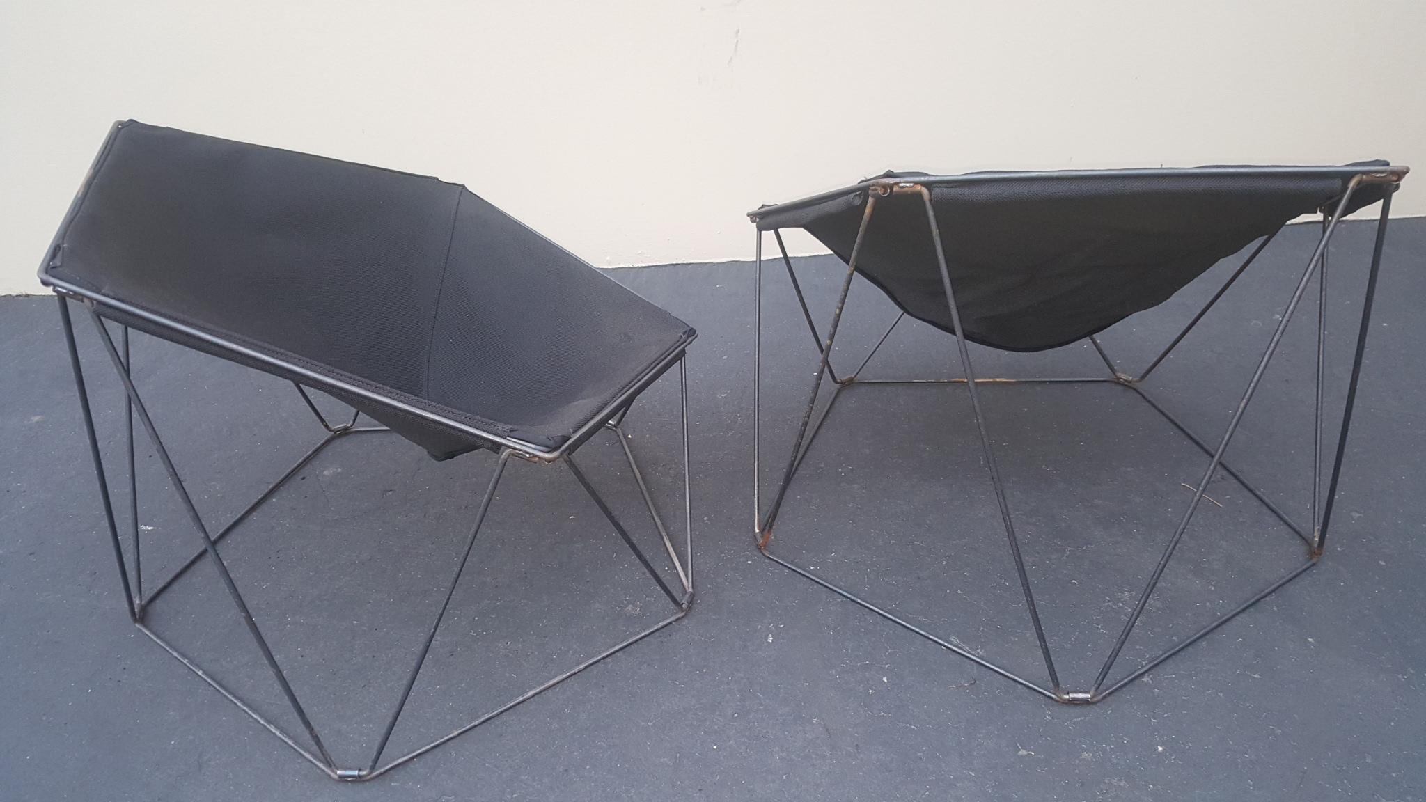 2 Penta Chairs Jean-Paul Barray & Kim Moltzer for Wilhelm Bofinger 1960s France For Sale 3