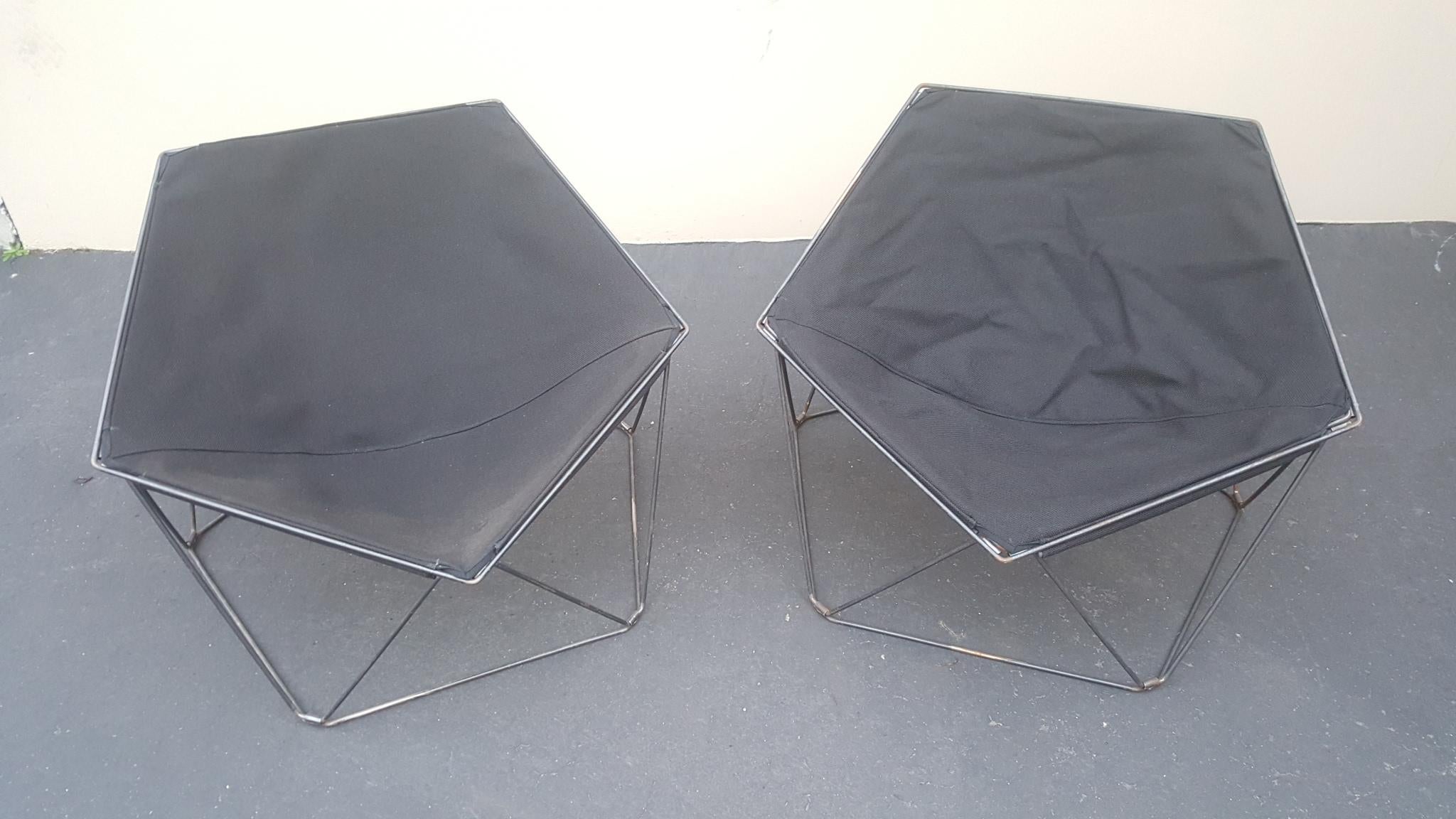2 Penta Chairs Jean-Paul Barray & Kim Moltzer for Wilhelm Bofinger 1960s France For Sale 5