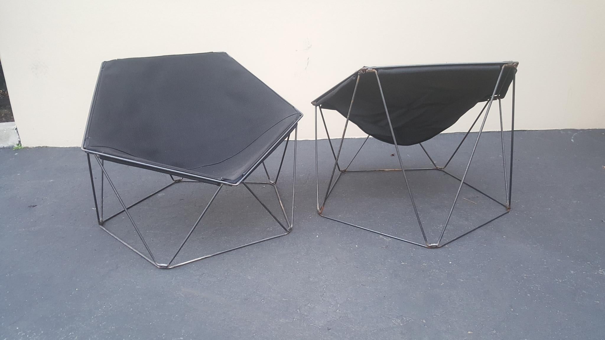 2 Penta Chairs Jean-Paul Barray & Kim Moltzer for Wilhelm Bofinger 1960s France For Sale 10