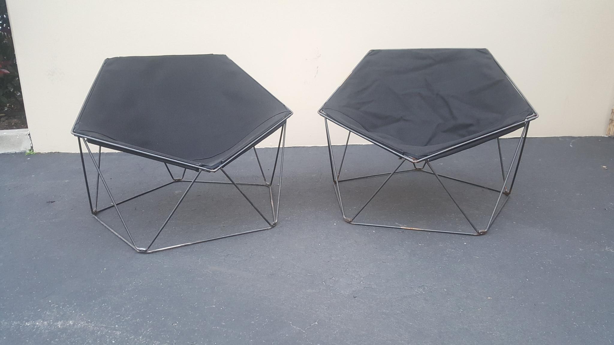 2 Penta Chairs Jean-Paul Barray & Kim Moltzer for Wilhelm Bofinger 1960s France For Sale 12